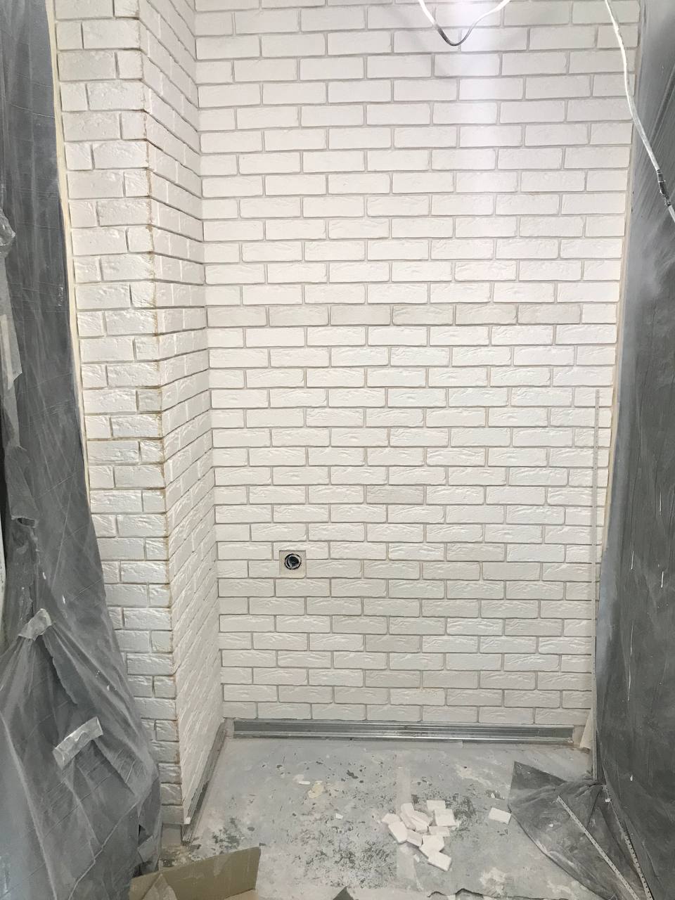 Плиточные работы в однокомнатной квартире 44м² ЖК Місто квітів