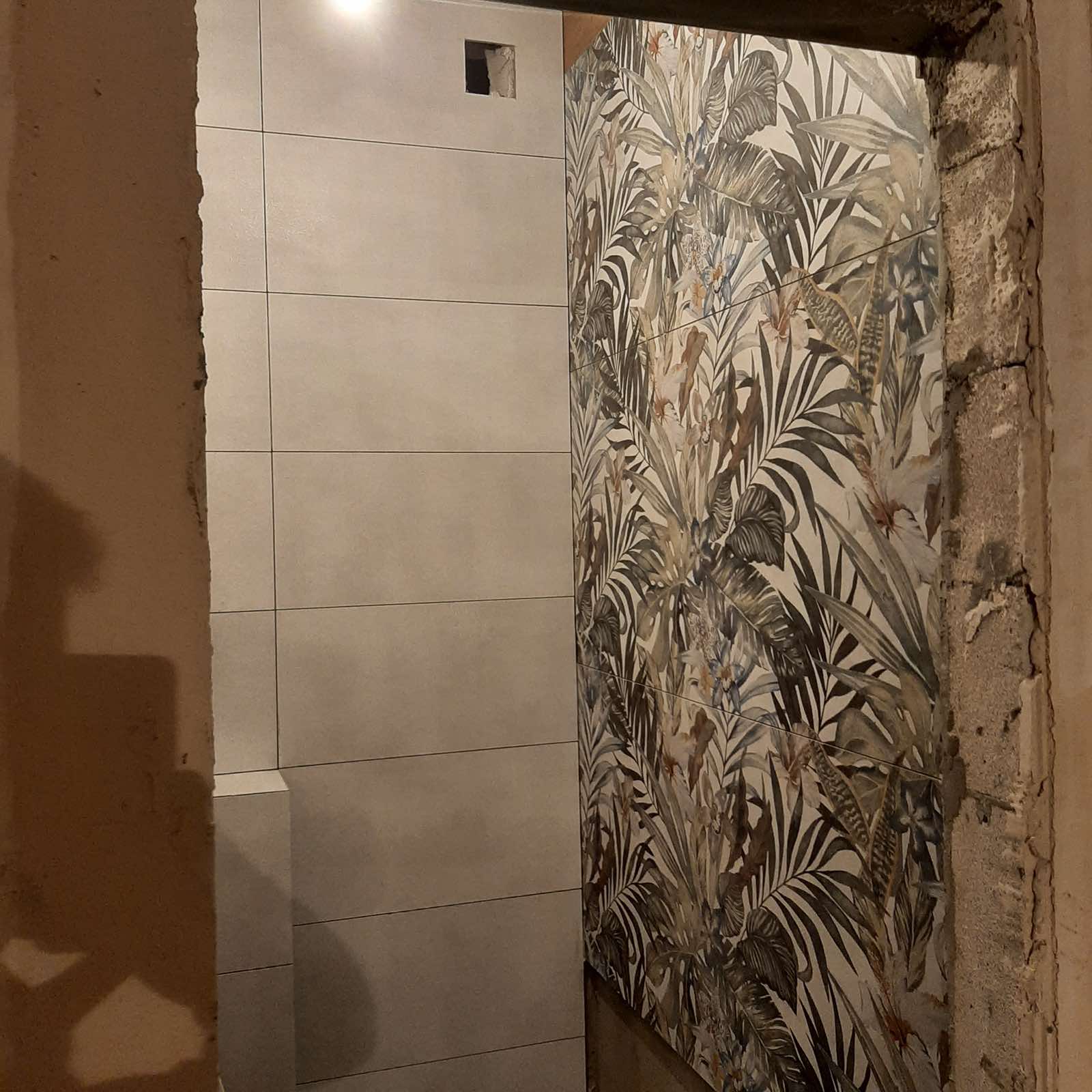 Плиточные работы в однокомнатной квартире 35м​² ЖК Файна Таун