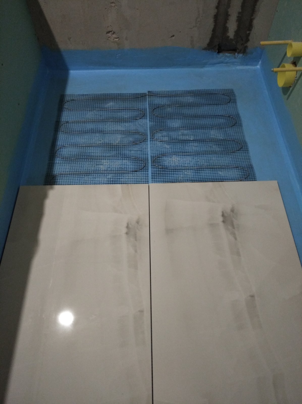 Плиточные работы в однокомнатной квартире 45м² ЖК AGAM