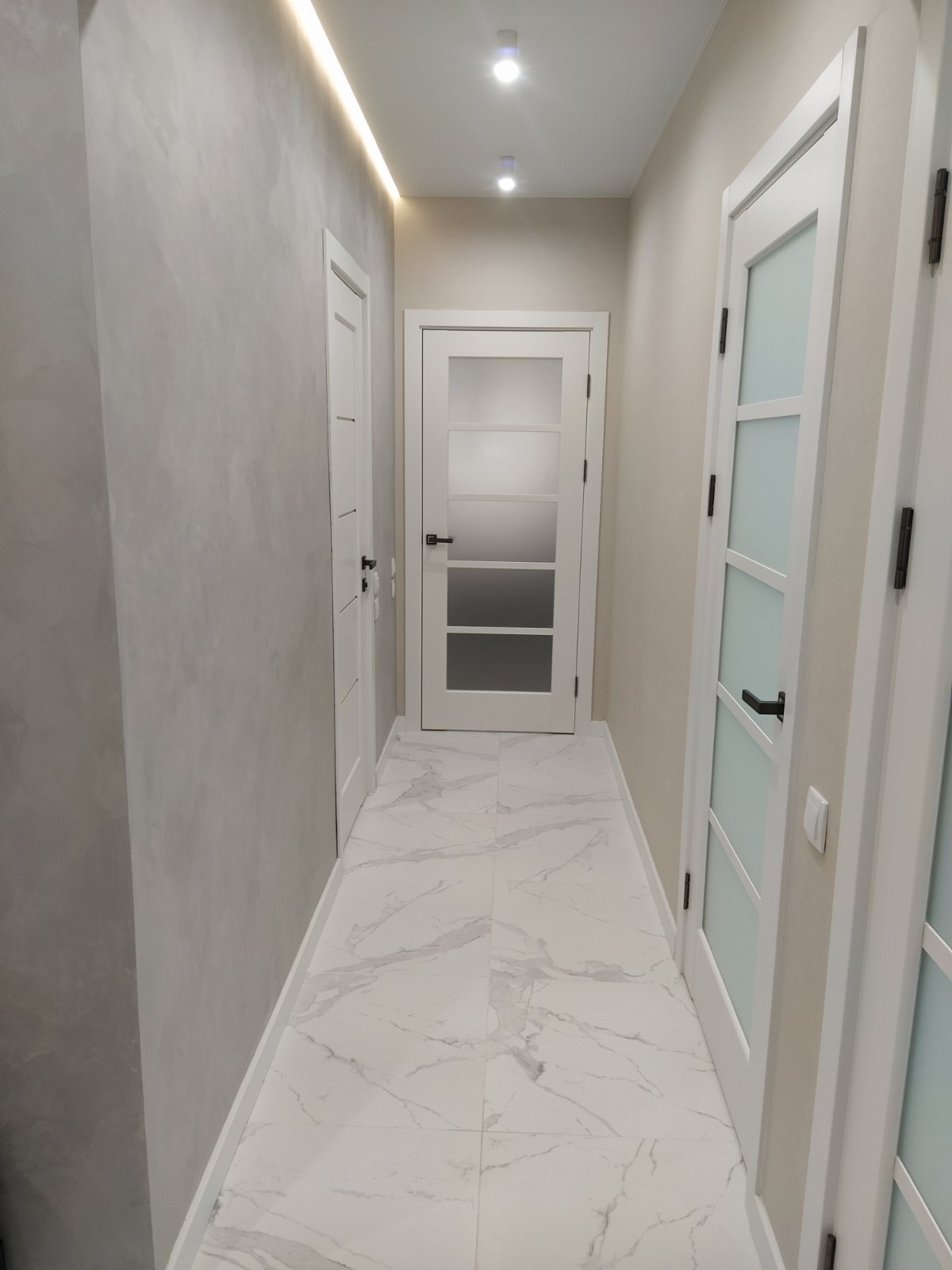 Плиточные работы в однокомнатной квартире 48м² ЖК Метрополис