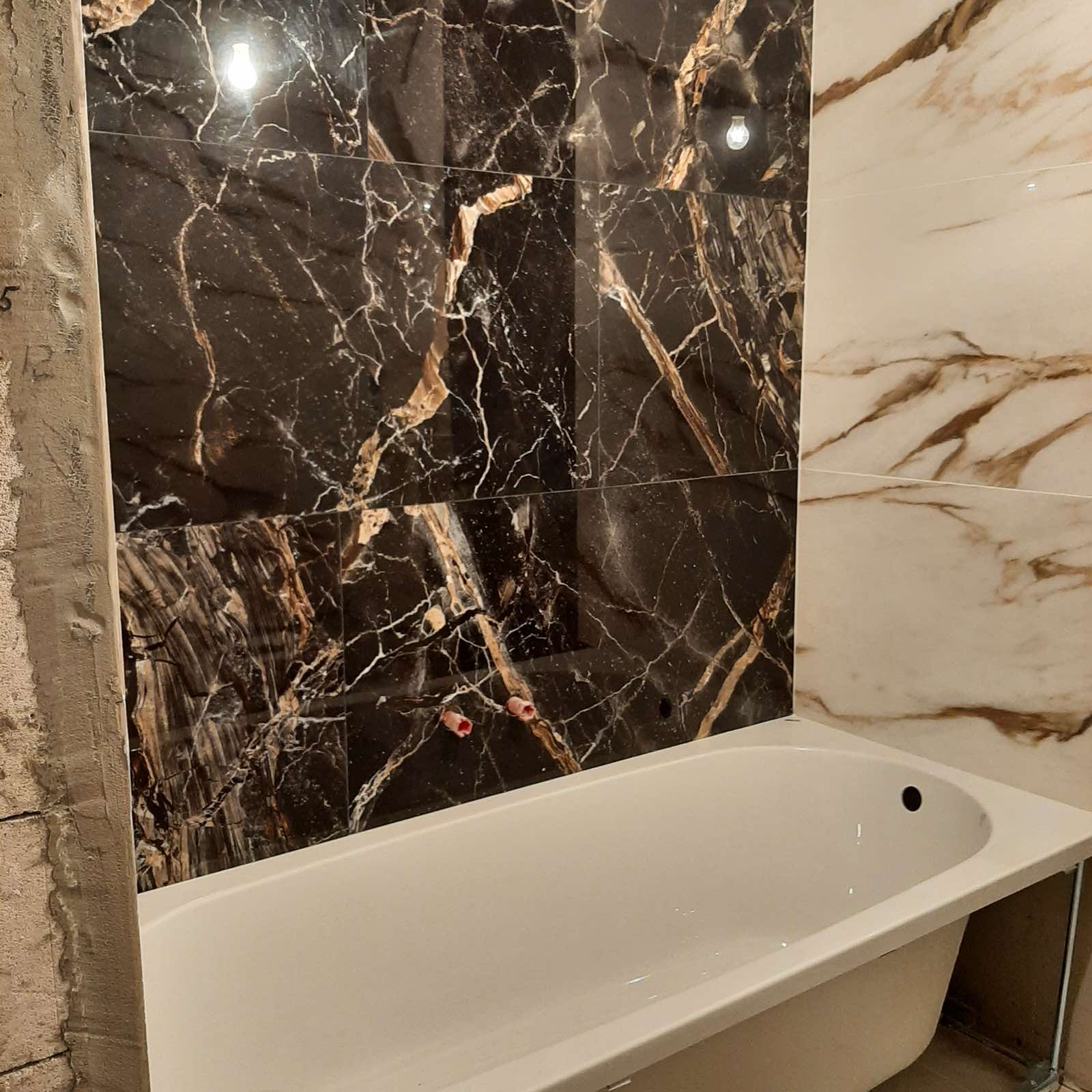 Плиточные работы в однокомнатной квартире 48м² ЖК Метрополис