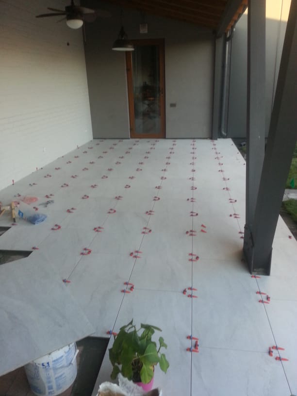 Плиточные работы в коттедже 102м​² Бортничи