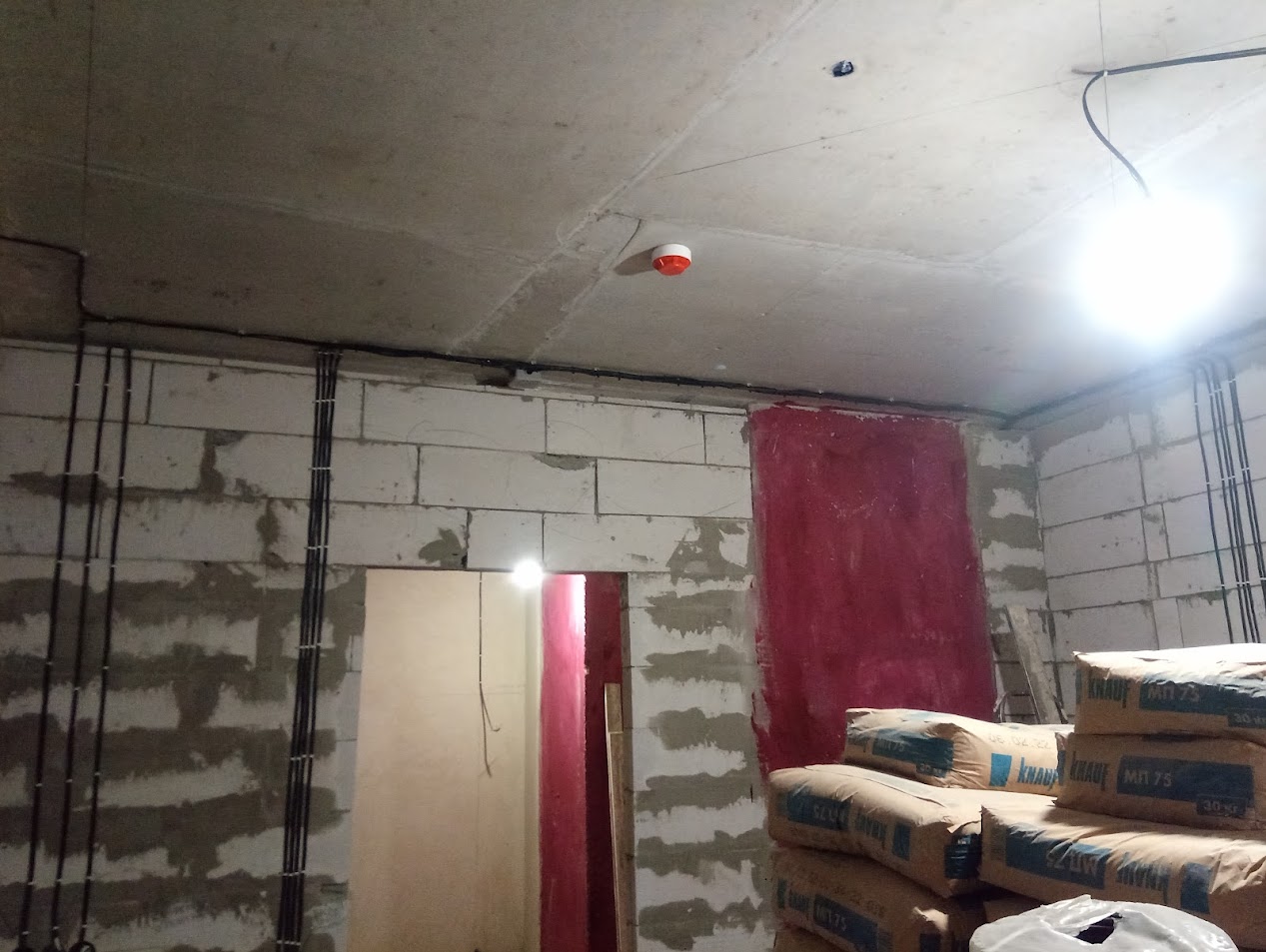 Электромонтаж в двухкомнатной квартире 55м2 ЖК Харьковский