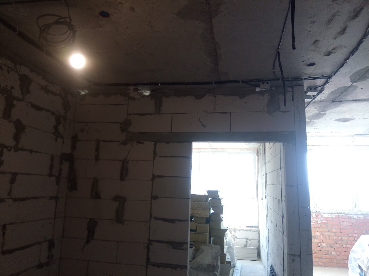 Электромонтаж в двухкомнатной квартире 55м2 ЖК Харьковский