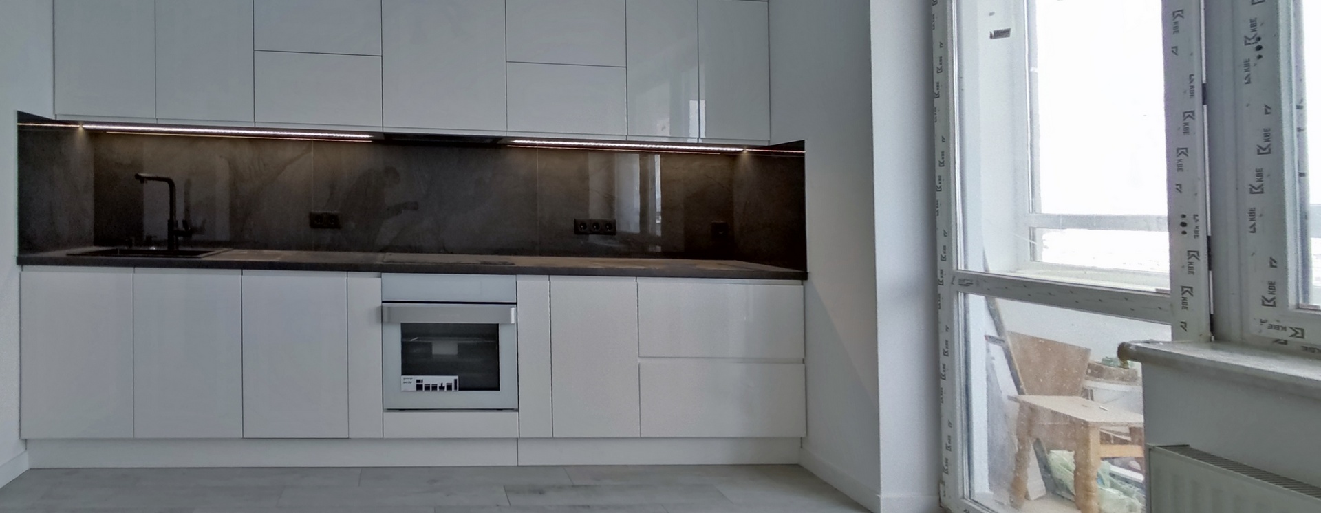 Малярные работы в однокомнатной квартире 55м² ЖК Кампус