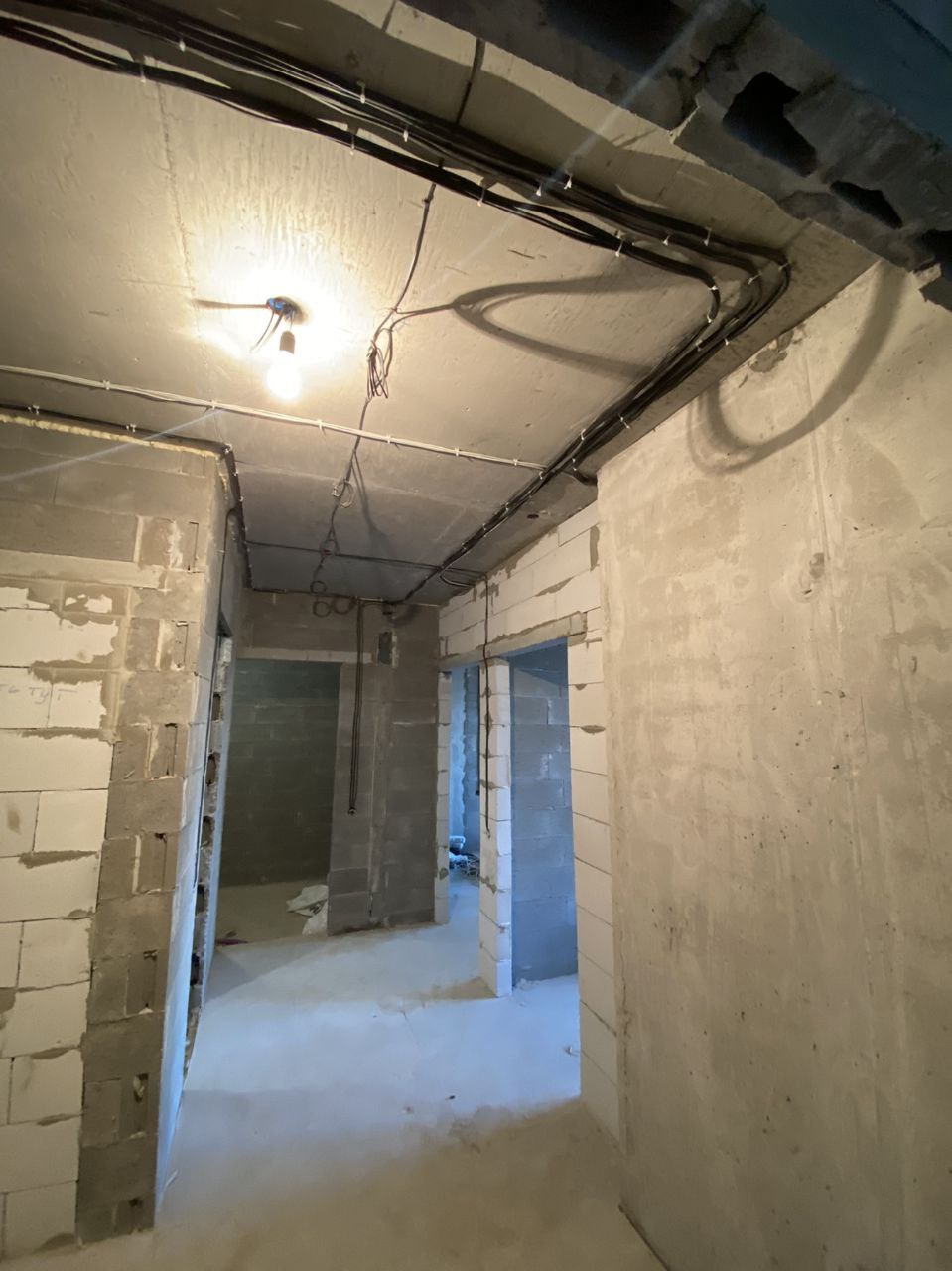 Электромонтаж в однокомнатной квартире 33,5м2 ЖК Новая Англия