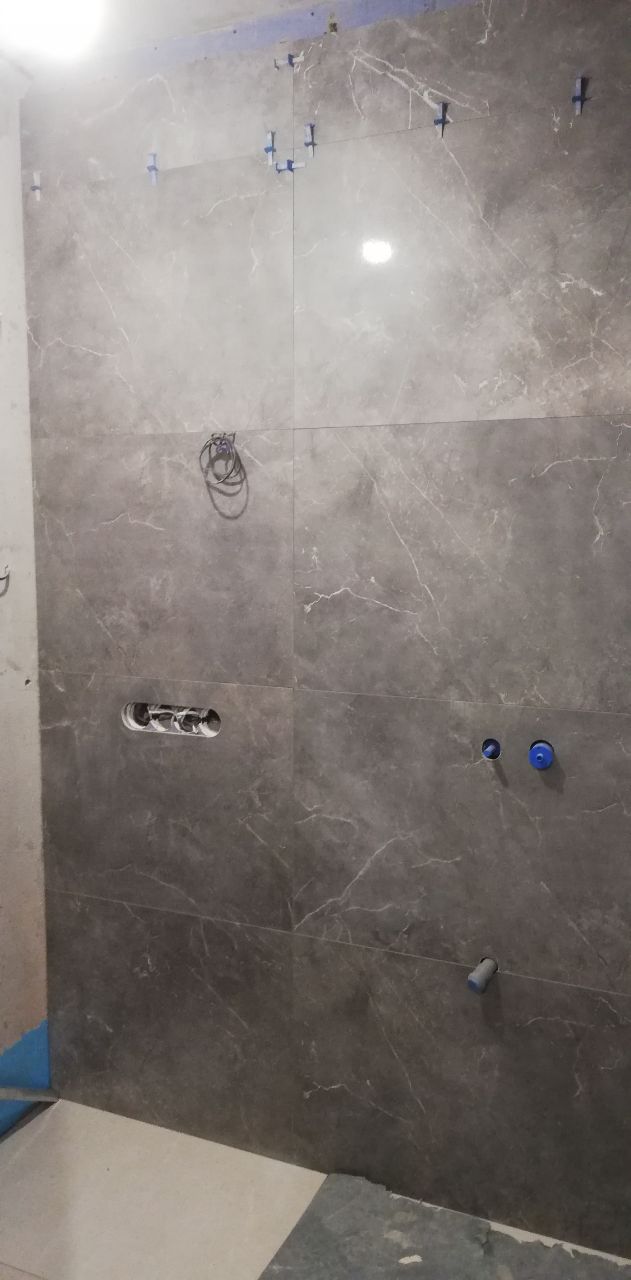 Плиточные работы в однокомнатной квартире 28м² ул. Голосеевская