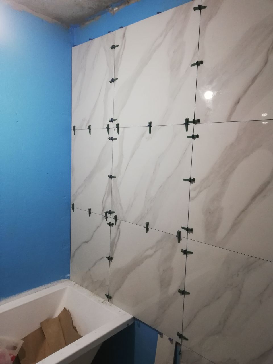 Плиточные работы в однокомнатной квартире 28м² ул. Голосеевская