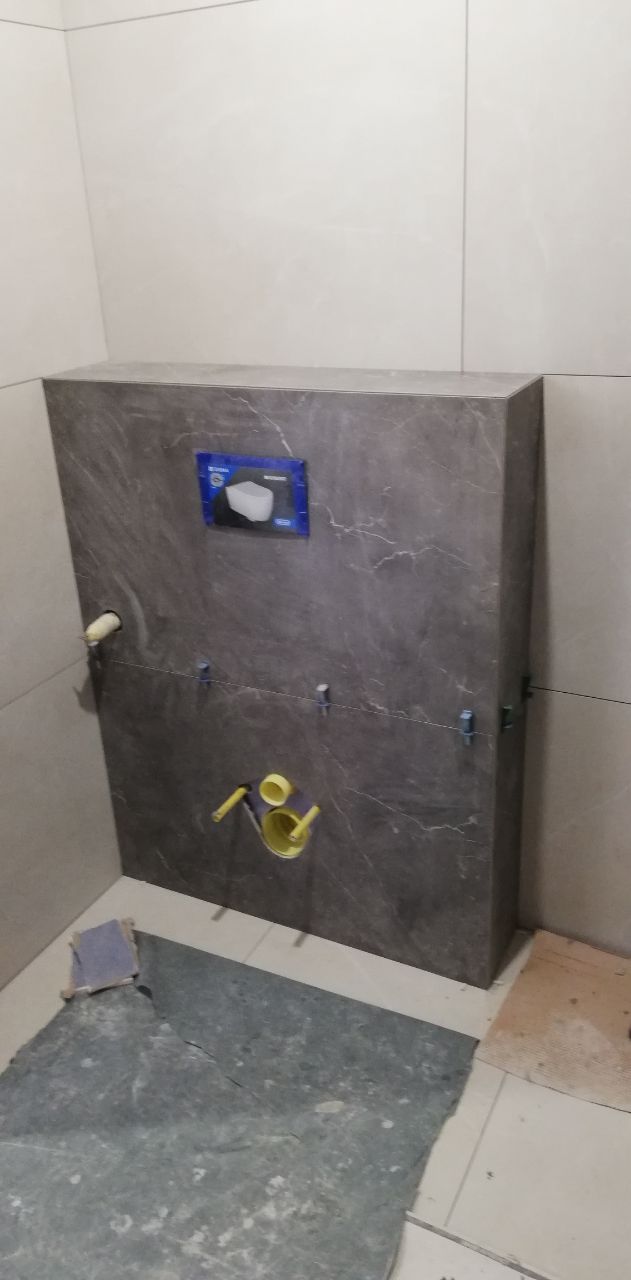 Плиточные работы в трехкомнатной квартире 87м² ЖК София Киевская