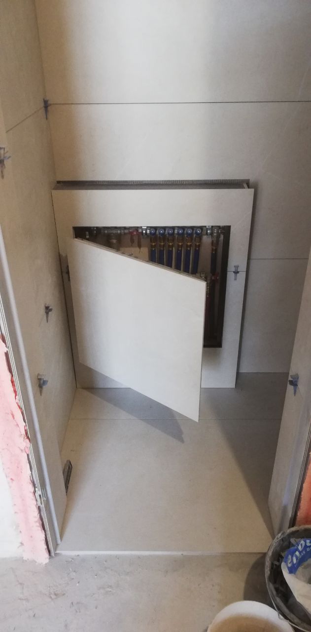 Плиточные работы в трехкомнатной квартире 87м² ЖК София Киевская