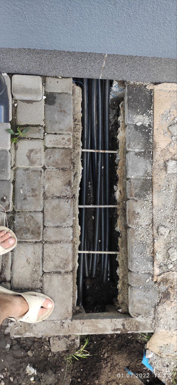 Электромонтаж в коттедже 102м2 Бортничи