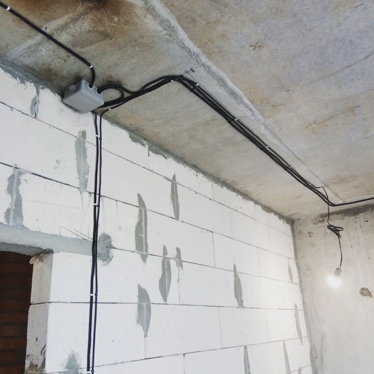 Электромонтаж в однокомнатной квартире 48м2 ЖК Метрополис