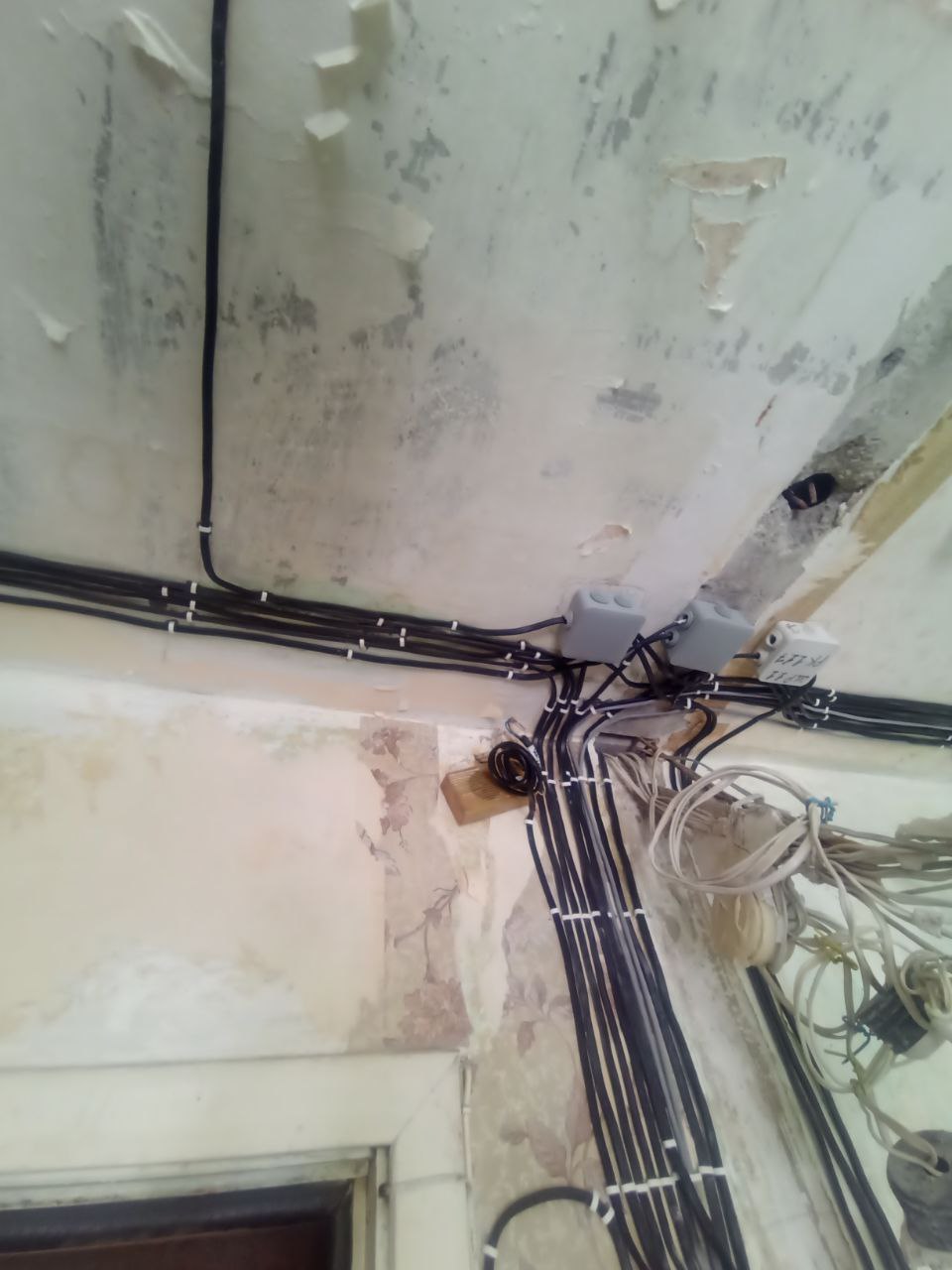 Электромонтаж в однокомнатной квартире 28м2 ул. Голосіївська