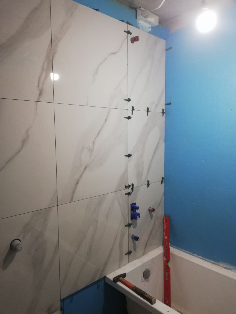 Плиточные работы в двухкомнатной квартире 55м² ЖК Харьковский